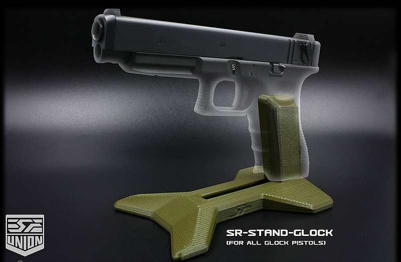 限量優惠!軍綠色 SRU SR-STAND GLOCK 克拉克 展示架,手槍槍架