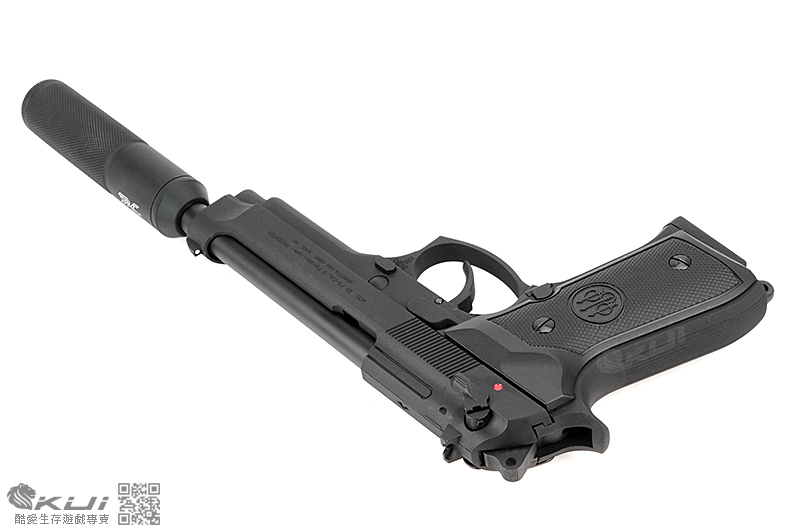 【暗殺者刺客 滅音加速版 黑色】 BERETTA 貝瑞塔 M92FS / M9AS 授權刻字 瓦斯手槍