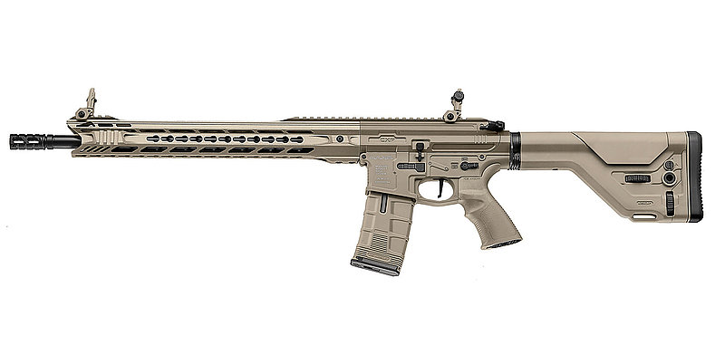 一芝軒 ICS 火星悍將 CXP-MARS DMR 全金屬電動槍(電子扳機版)~沙色,電槍(IMT-303-1)