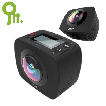 GIGABYTE 技嘉 JOLT DUO 360度 全景雙眼運動攝影機(戶外+生活組) 紀錄器