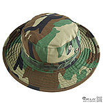 [叢林迷彩]-美軍圓邊帽、闊葉帽、漁夫帽、釣魚帽、遮陽帽、帽子、圓帽，擴邊帽，防曬防飛沫、大範圍大帽沿~KUI972