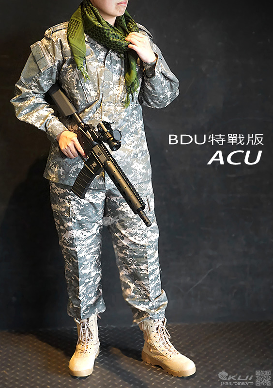 美軍三代ACU迷彩套服BDU特戰版 (S號上衣+褲子) 迷彩服 戰鬥服