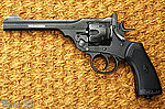 點一下即可放大預覽 -- [黑色舊化版]-WG Webley Mark VI Co2轉輪手槍，英國摺式全金屬手槍