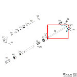 點一下即可放大預覽 -- WE G36 內管、BB彈內槍管（零件編號#22）G39、G39C、999、999C GBB瓦斯槍~KUI871