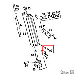 點一下即可放大預覽 -- WE Luger P08 魯格 瓦斯彈匣插銷（零件編號#92）GBB瓦斯槍零件