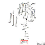 點一下即可放大預覽 -- WE G36／G39 瓦斯彈匣塑膠底板（零件編號#62）GBB瓦斯槍零件