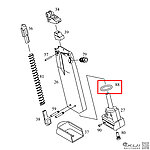 點一下即可放大預覽 -- KJ SP-01 CZ75 彈匣底座O環（零件編號#88）SP01 shadow GBB瓦斯槍零件 