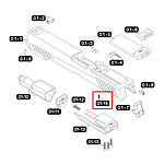 點一下即可放大預覽 -- VFC M17／M18 拋殼勾固定螺絲（零件編號#01-14）SIG Sauer P320 GBB瓦斯槍零件