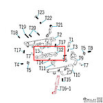 點一下即可放大預覽 -- HFC VSR10、11 阻鐵主體（零件編號#T12）手拉空氣狙擊槍零件  