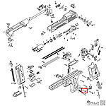 點一下即可放大預覽 -- WE 沙漠之鷹 卸彈鈕軸（零件編號#04）GBB瓦斯槍零件