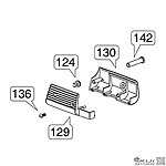 點一下即可放大預覽 -- HFC T77 前護木組（零件編號#124、129、130、136、142）GBB瓦斯槍零件