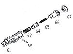 點一下即可放大預覽 -- WE Galaxy G系列 飛機總成（零件編號#61、62、63、64、65、66、67）GBB瓦斯槍零件