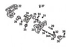 點一下即可放大預覽 -- WE P99 GBB 瓦斯槍 火控擊錘總成（零件編號#22~#37）