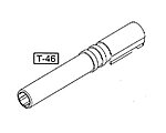 點一下即可放大預覽 -- WE TT33 TT-33 瓦斯槍 黑星托卡列夫 外管 外槍管（零件編號#T-46）