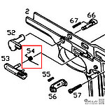 點一下即可放大預覽 -- KJ M9／M9A1 GBB 瓦斯槍 滑套制動銷簧（零件編號#54）