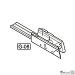 點一下即可放大預覽 -- WE G19／G23 GBB 瓦斯槍 共用滑軌座（零件編號#G-08）