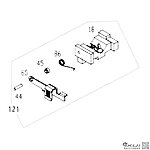 點一下即可放大預覽 -- KWA／KSC MP9、TP9 瓦斯槍 後定桿座總成（零件編號#121）