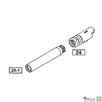 點一下即可放大預覽 -- WE 新版 1911／MEU 原廠外槍管 外管（零件編號#24、24-1）