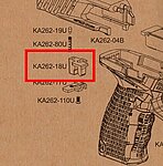 點一下即可放大預覽 -- KRYTAC MAXIM 9 單連發選擇紐(零件編號#KA262-18U)