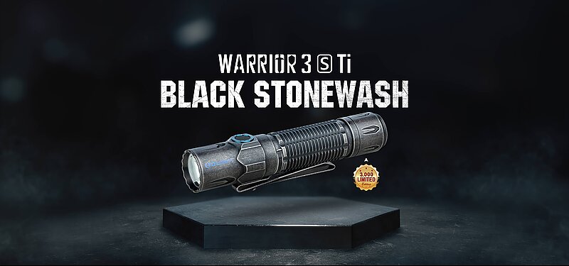 KUI 推薦活動專區-[Stone Wash 石洗黑]-OLIGHT Warrior 3S LED槍燈