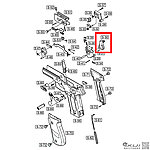 點一下即可放大預覽 -- WE P226 擊錘配件（零件編號#S-30）P226 E2、P228、P229 GBB瓦斯槍零件