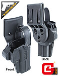 點一下即可放大預覽 -- Guarder 警星 G4 警用防搶槍套（Glock 17、18C、19、34）三重防搶，瓦斯槍、BB槍~G4-GLOCK(A)