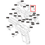 點一下即可放大預覽 -- VFC SIG Sauer M17／M18 P320 右側保險鈕（零件編號#03-14）GBB瓦斯槍零件