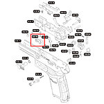 點一下即可放大預覽 -- VFC SIG Sauer M17／M18 P320 左側保險鈕（零件編號#03-16）GBB瓦斯槍零件
