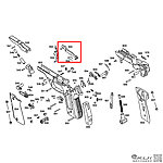 點一下即可放大預覽 -- KWA／KSC M93R 板機連桿（零件編號#553）GBB瓦斯槍零件