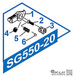 點一下即可放大預覽 -- G&G 怪怪 SG553 左側射選鈕（零件編號#SG550-20）AEG電動槍零件