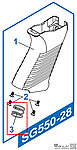 點一下即可放大預覽 -- G&G 怪怪 SG553 握把彈簧（零件編號#SG550-28-3）AEG電動槍零件