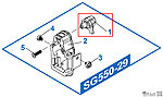 點一下即可放大預覽 -- G&G 怪怪 SG553 摺疊托座零件（零件編號#SG550-29-1）AEG電動槍零件