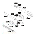 點一下即可放大預覽 -- VFC M18 短覆進簧+導桿組（零件編號#02-15）SIG Sauer GBB瓦斯槍零件