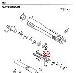 點一下即可放大預覽 -- KWA / KSC TT33 托卡列夫 飛機簧 (零件編號#73)