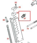 點一下即可放大預覽 -- WE P38 GBB 彈匣 氣閥（零件編號#87）
