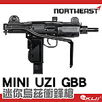 點一下即可放大預覽 -- 預購！東北 Mini UZI 瓦斯槍，烏茲衝鋒槍GBB、摺疊槍托，Northeast 東北製作所