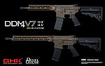 點一下即可放大預覽 -- GHK DD M4 V7 瓦斯槍 MFR，V3系統 GBB步槍，暗狼棕 Cerakoet表面處理、DDM4 AR